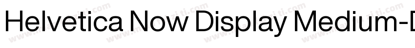 Helvetica Now Display Medium字体转换